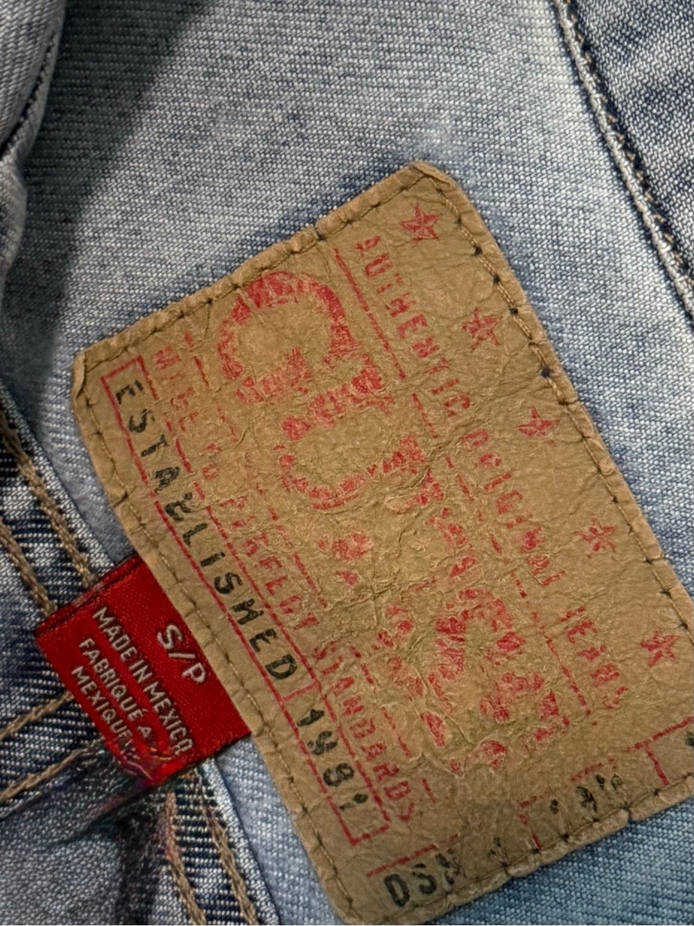 Guess Light Blue Denim Jean Jacket - Picture 3 of 5